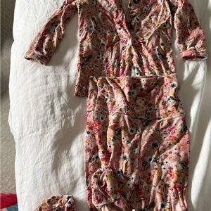 Lou Lou & Company Floral Kids Matching Set - Pink and Multicolor